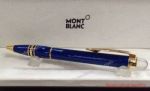 Mont Blanc Pens Fake StarWalker Ballpoint Pen Blue Barrel Gold Clip